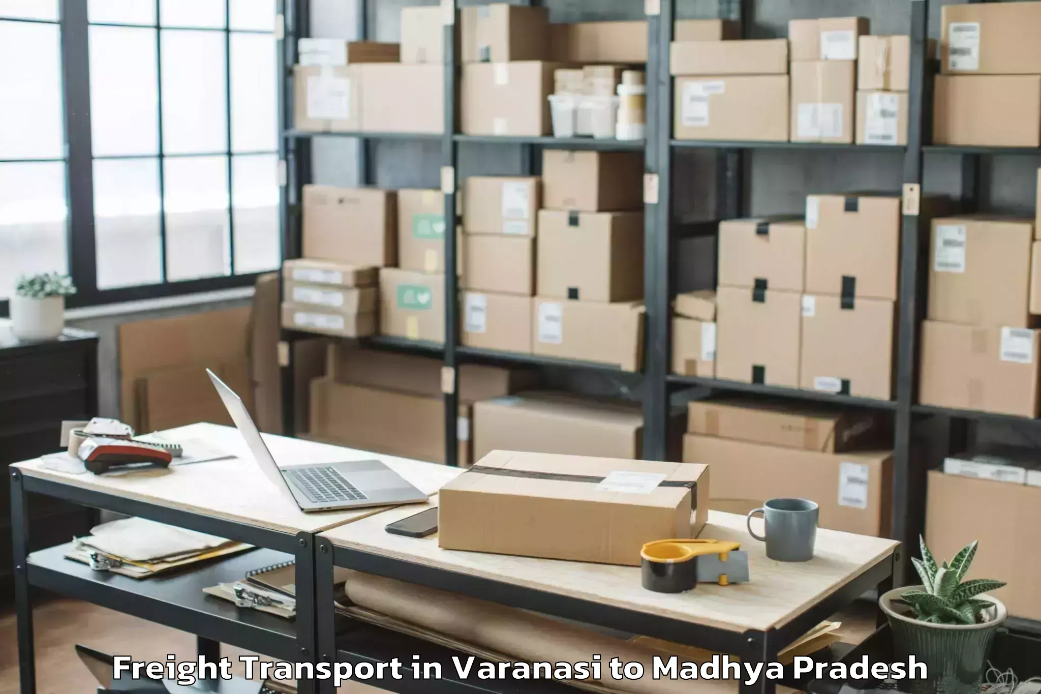 Varanasi to Malwanchal University Indore Freight Transport Booking